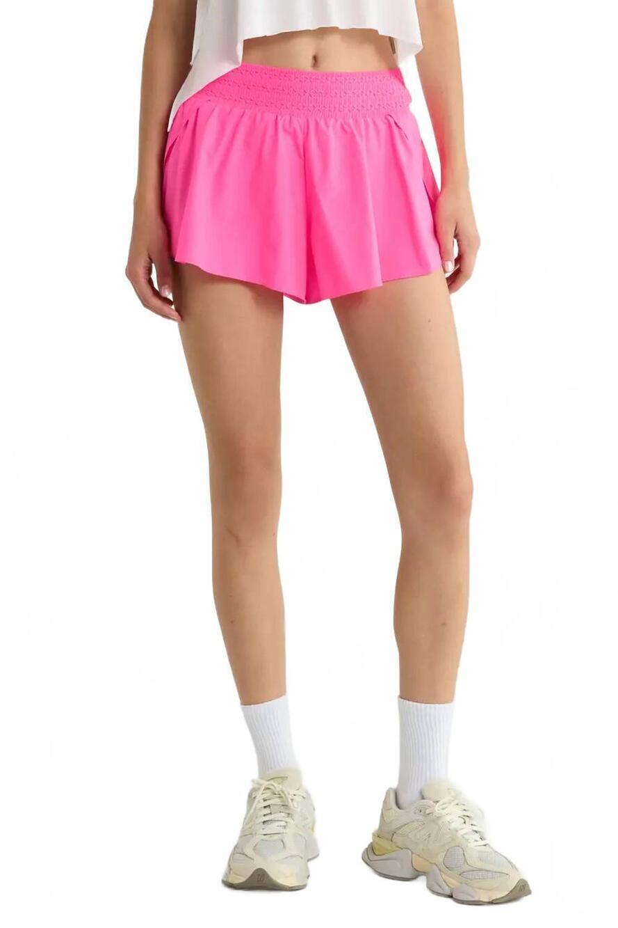 NEW FP MOVEMENT element relaxed shorts in hot pink
